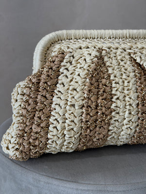 Bolso Rafia Bicolor