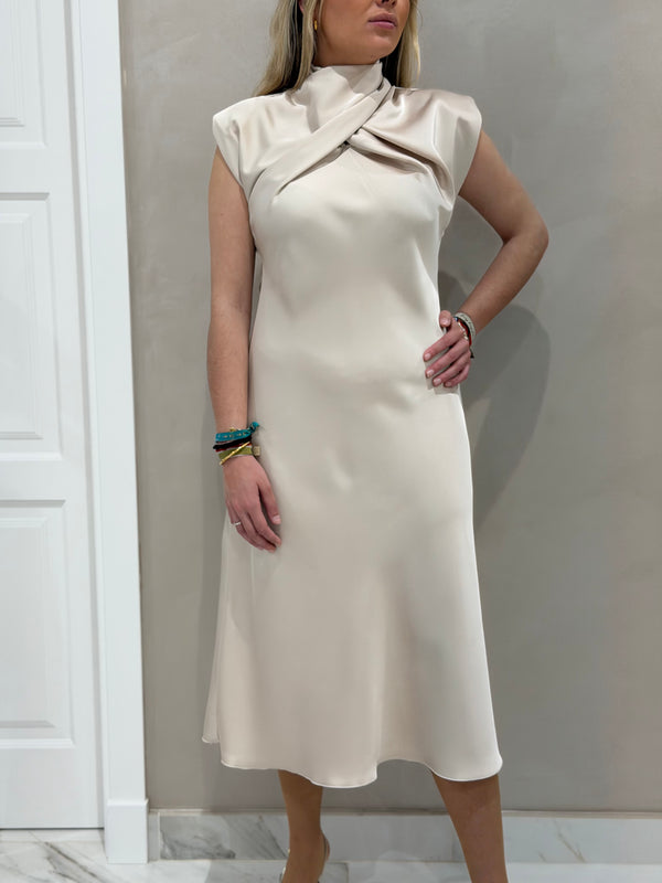 Vestido Cruzado Satén