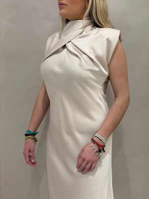Vestido Cruzado Satén
