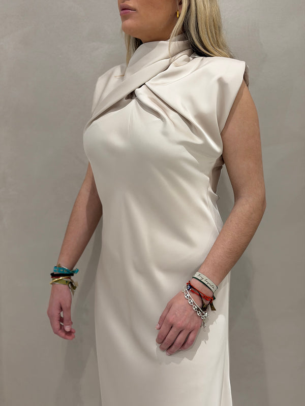 Vestido Cruzado Satén