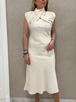 Vestido Cruzado Satén