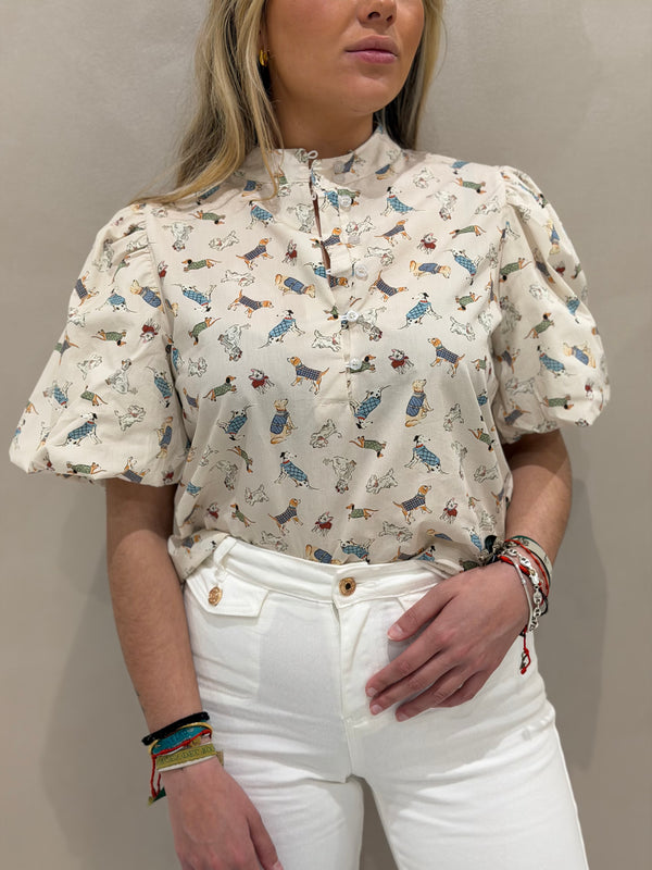 Camisa Manga Farol Perrito