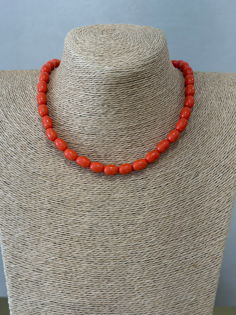 Collar Cuentas Coral