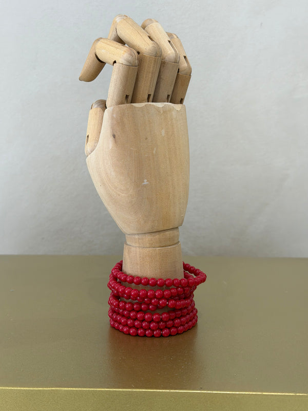 Pulsera Bolas Roja