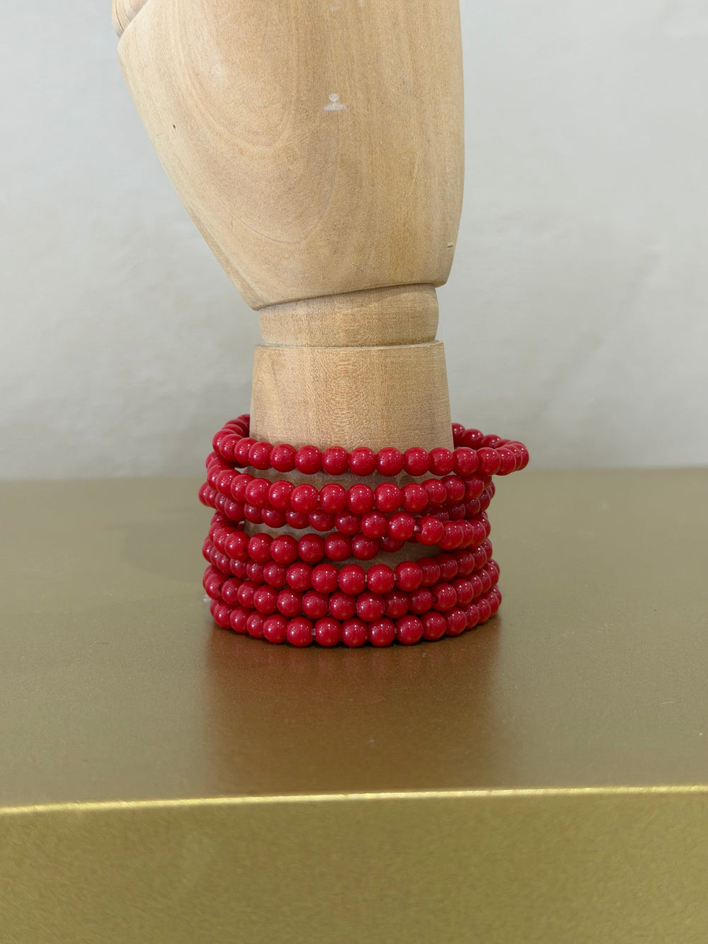 Pulsera Bolas Roja